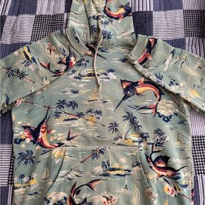 Polo by Ralph Lauren Green Fish Print Hoodie